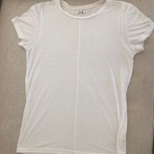 J Brand White Crew Neck